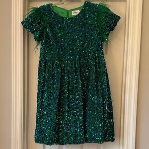 Lola + The Boys Green Sequin Dress